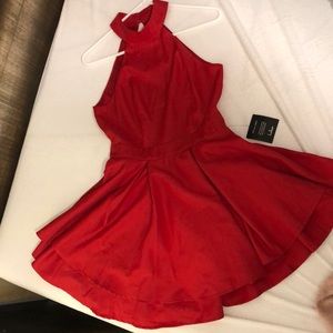 Sexy red A Line dress